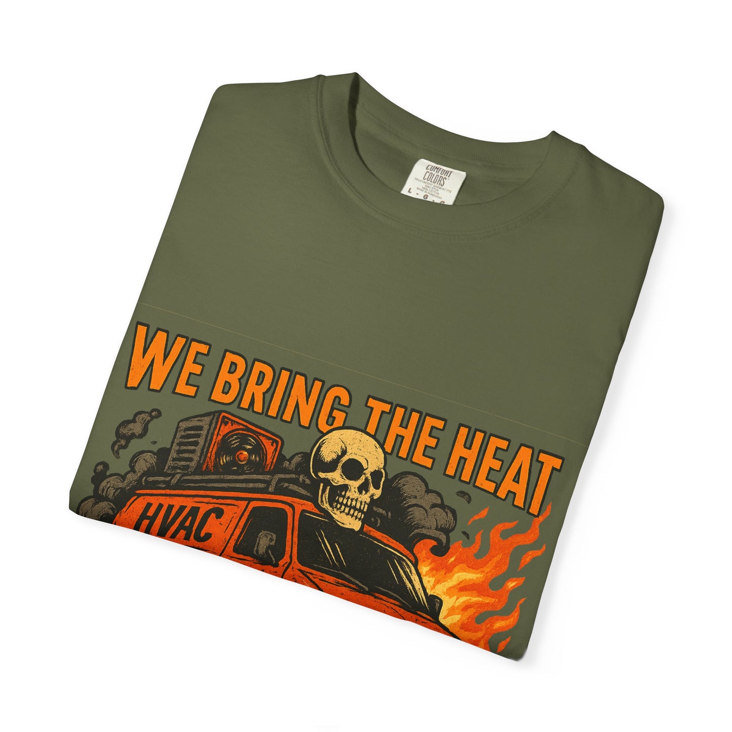 HVAC MAN IN VAN T-SHIRT