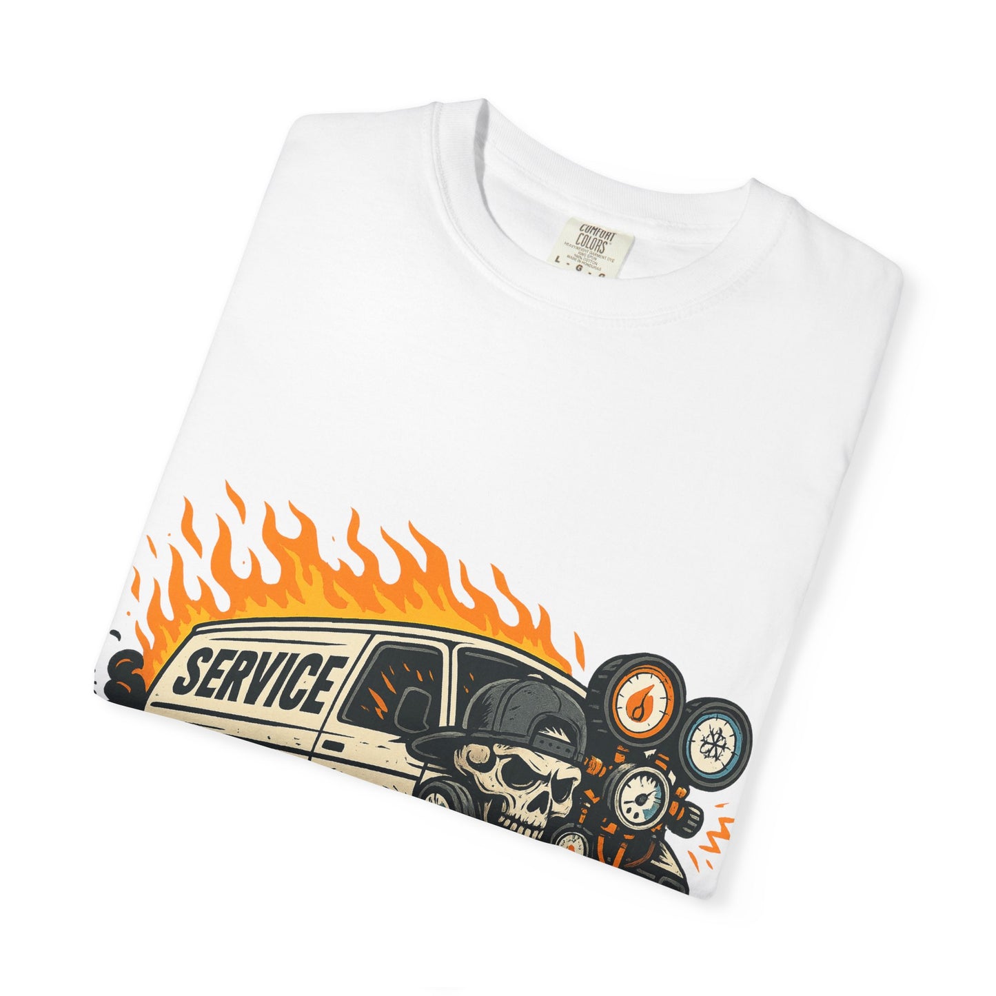 HVAC MAN IN VAN T-SHIRT