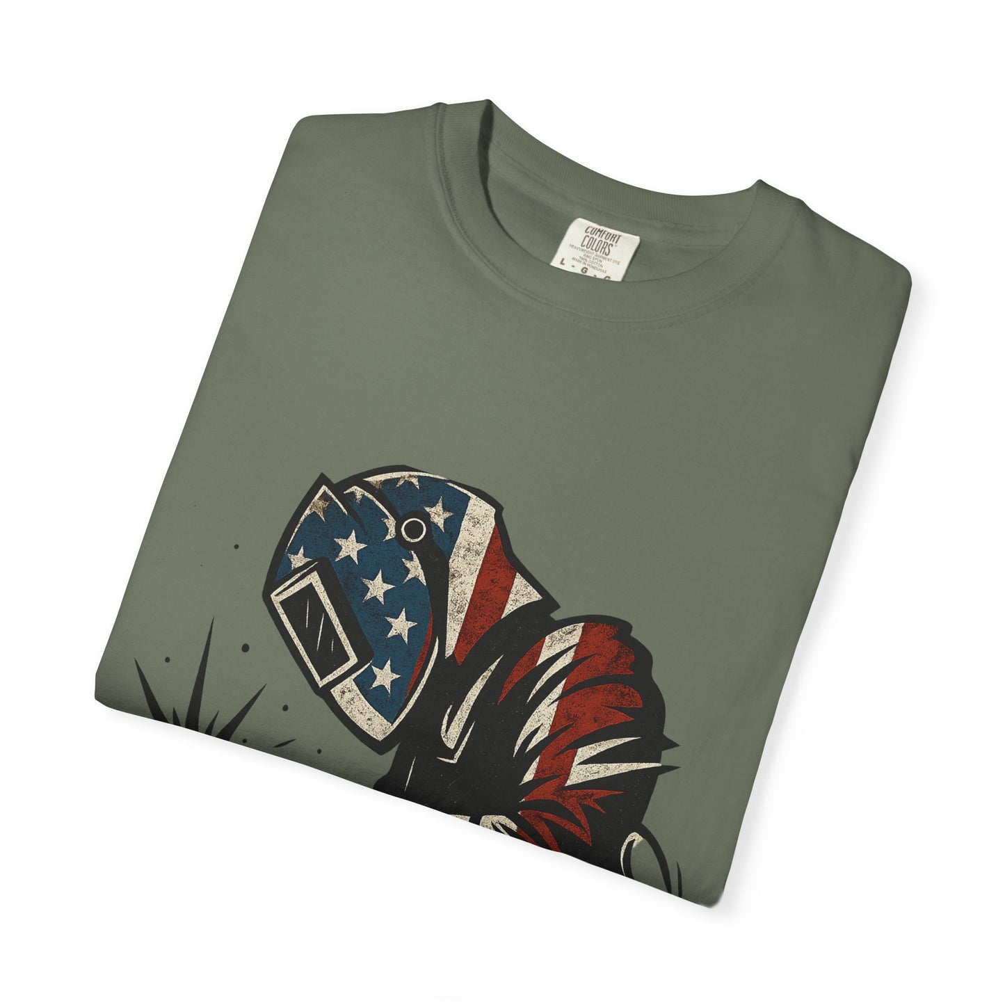 Welder T-shirt USA Flag Colors