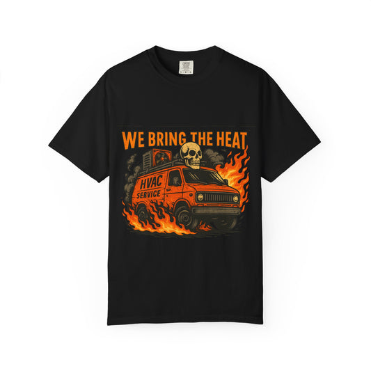 HVAC MAN IN VAN T-SHIRT