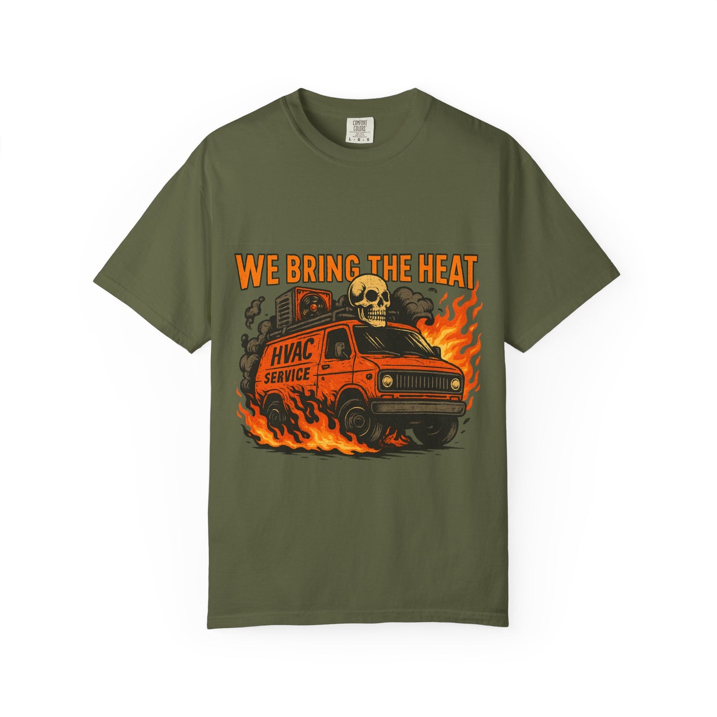 HVAC MAN IN VAN T-SHIRT
