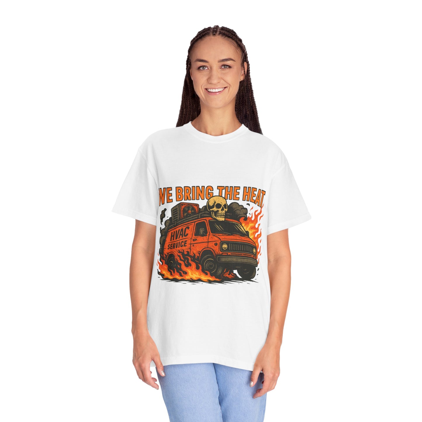 HVAC MAN IN VAN T-SHIRT