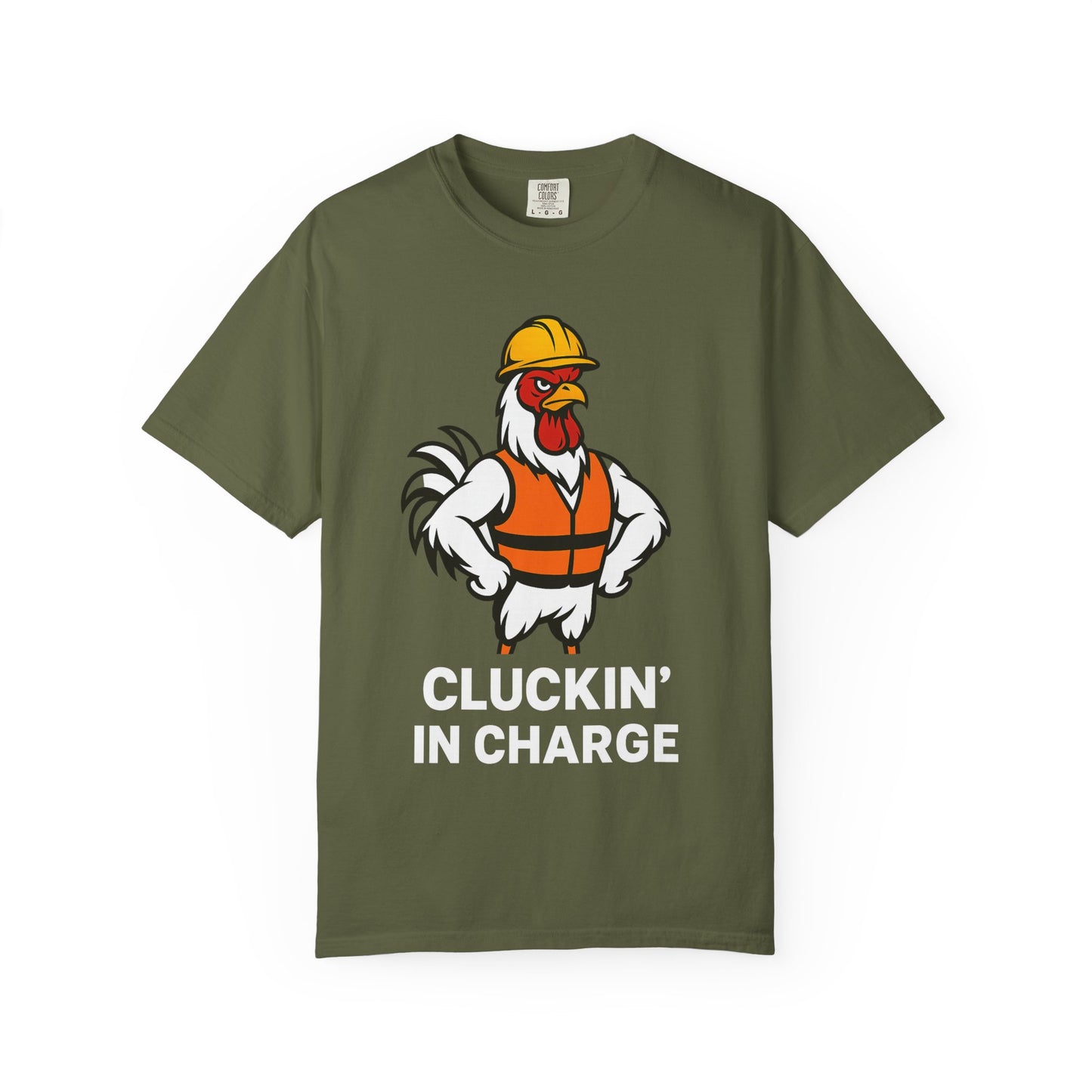 Funny Chicken T-shirt - Cluckin' in Charge Design