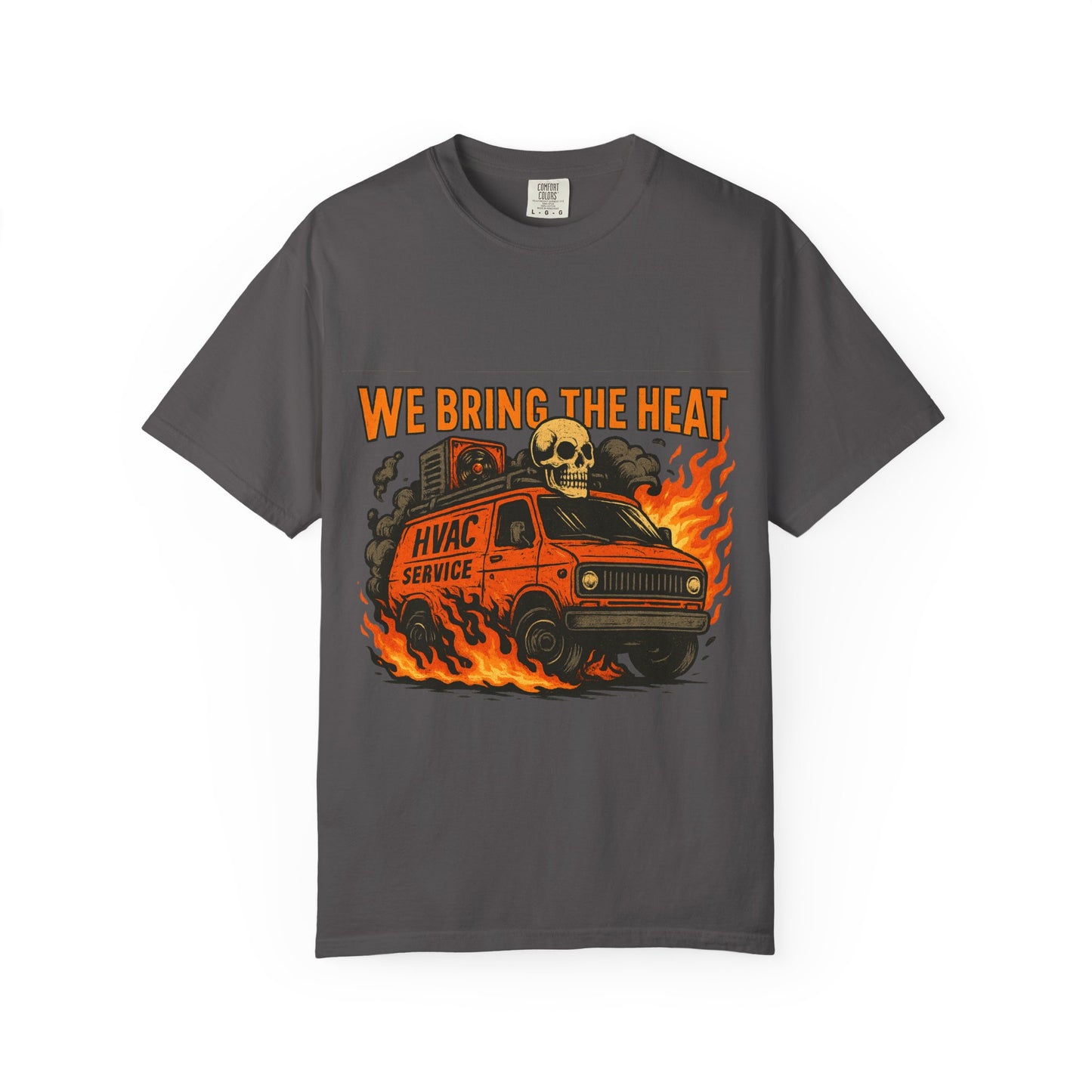 HVAC MAN IN VAN T-SHIRT