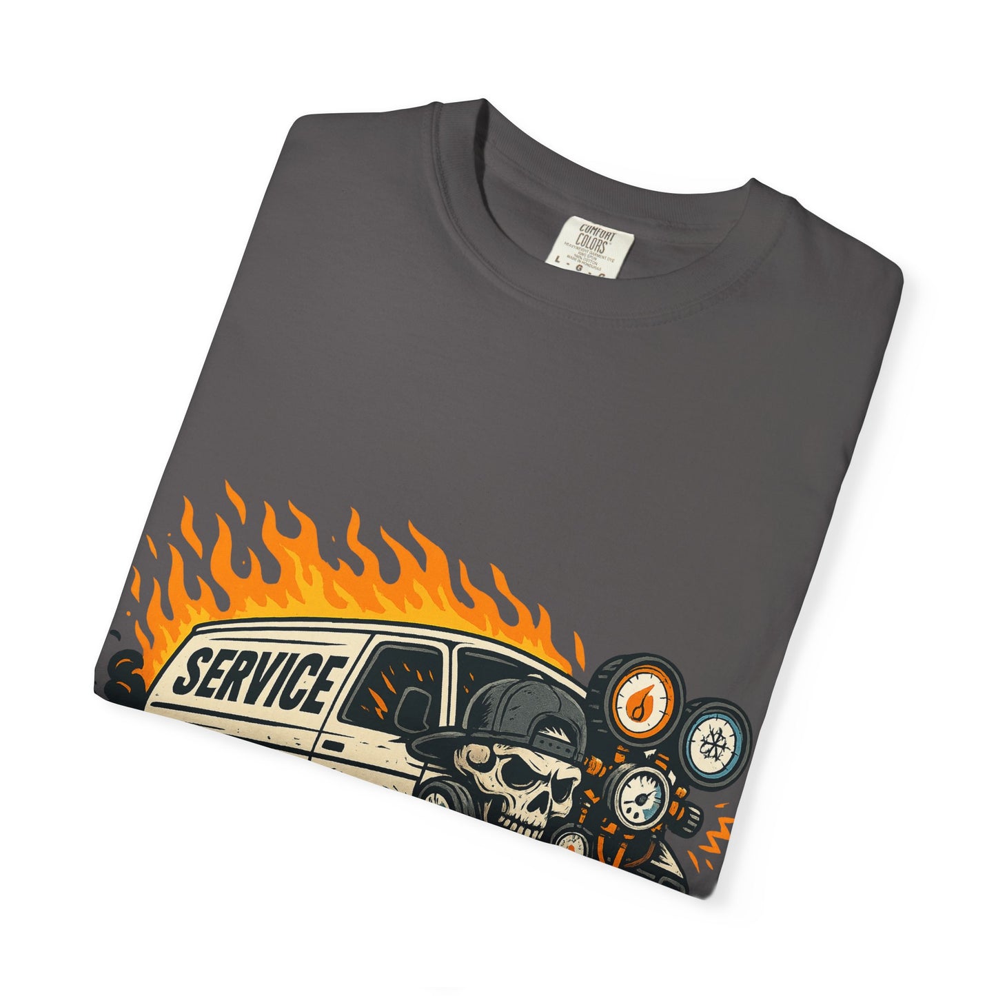 HVAC MAN IN VAN T-SHIRT