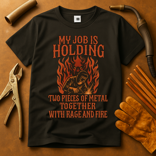 Welder T-Shirt Rage and Fire
