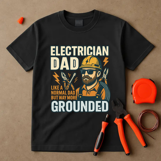 ELECTRICIAN DAD T-SHIRT