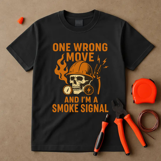 ELECTRICIAN SMOKE SIGNAL T-SHIRT
