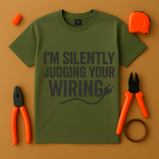 ELECTRICIAN SILENT JUDGEMENT T-SHIRT