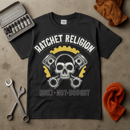 T-shirt Mechanic Built Not Bought