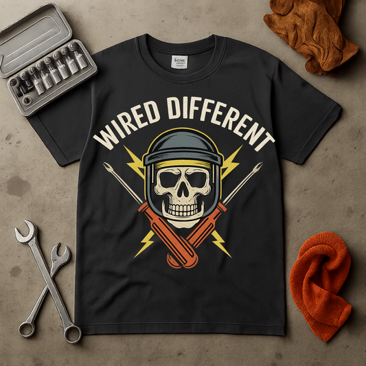 Electrician Wired Different T-shirt