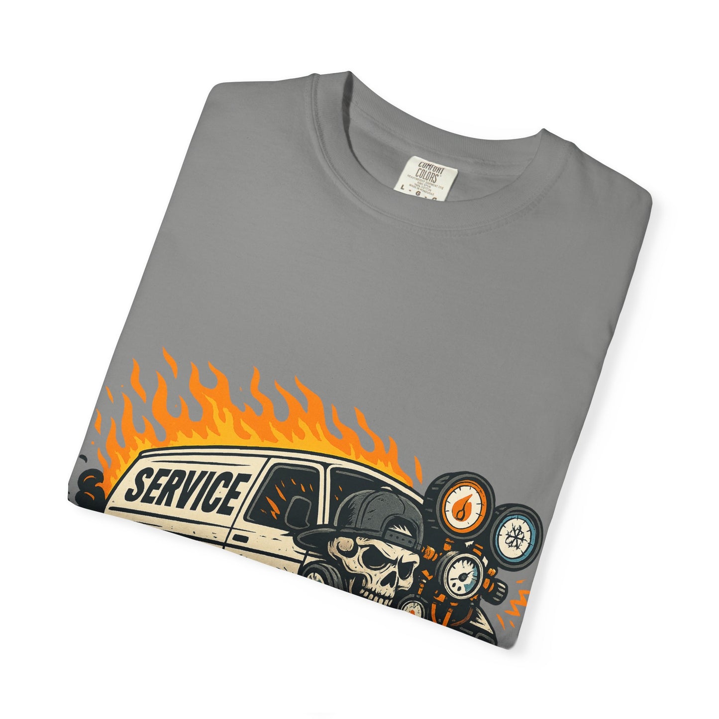 HVAC MAN IN VAN T-SHIRT
