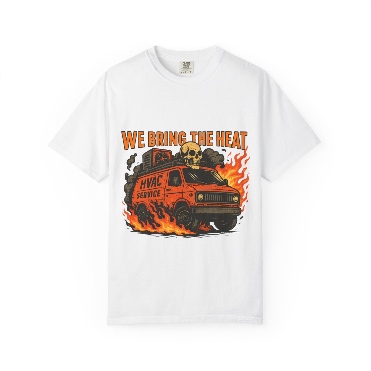 HVAC MAN IN VAN T-SHIRT