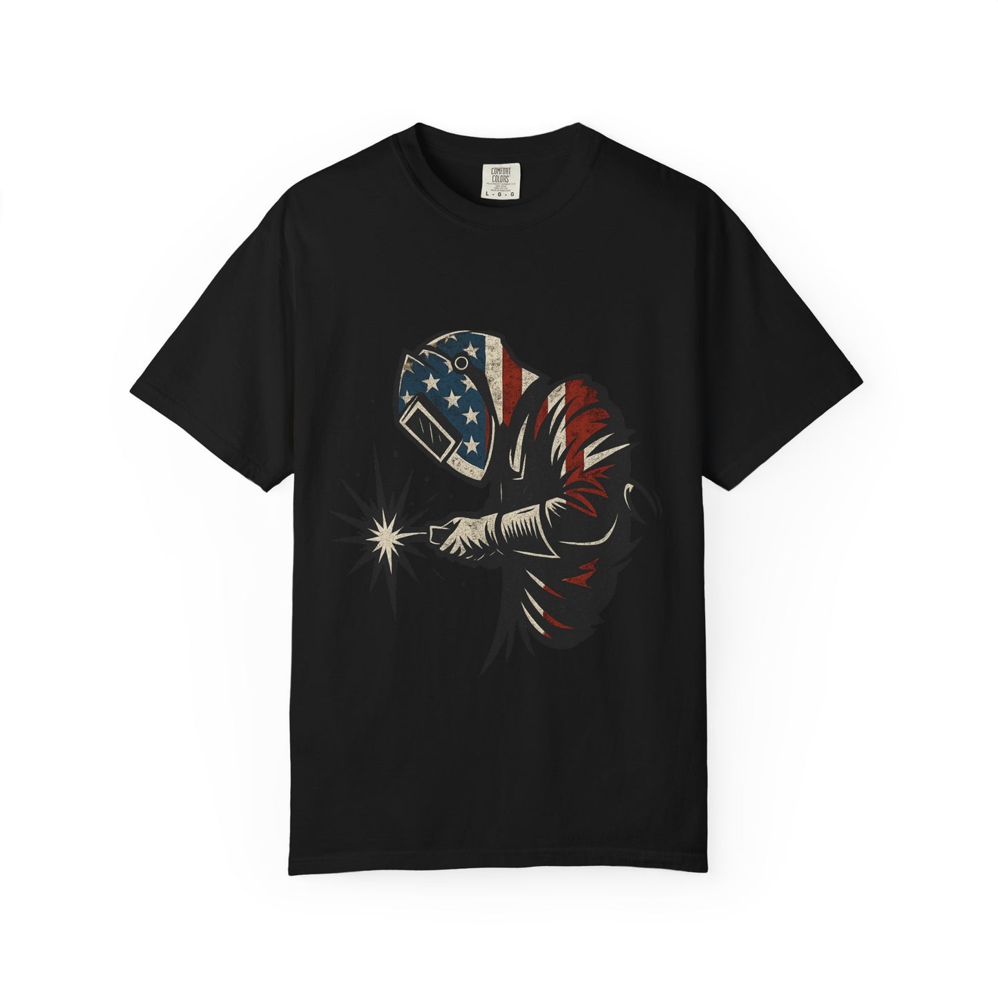 Welder T-shirt USA Flag Colors