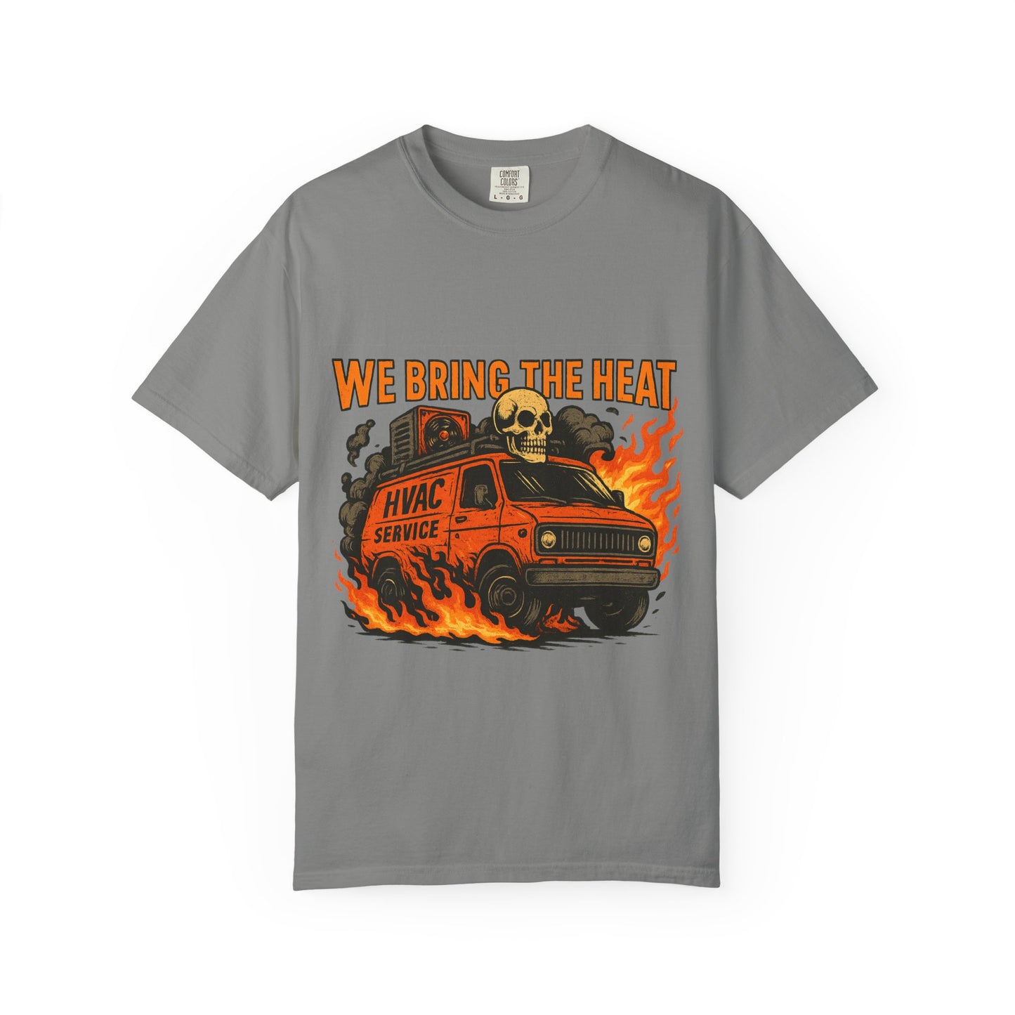 HVAC MAN IN VAN T-SHIRT
