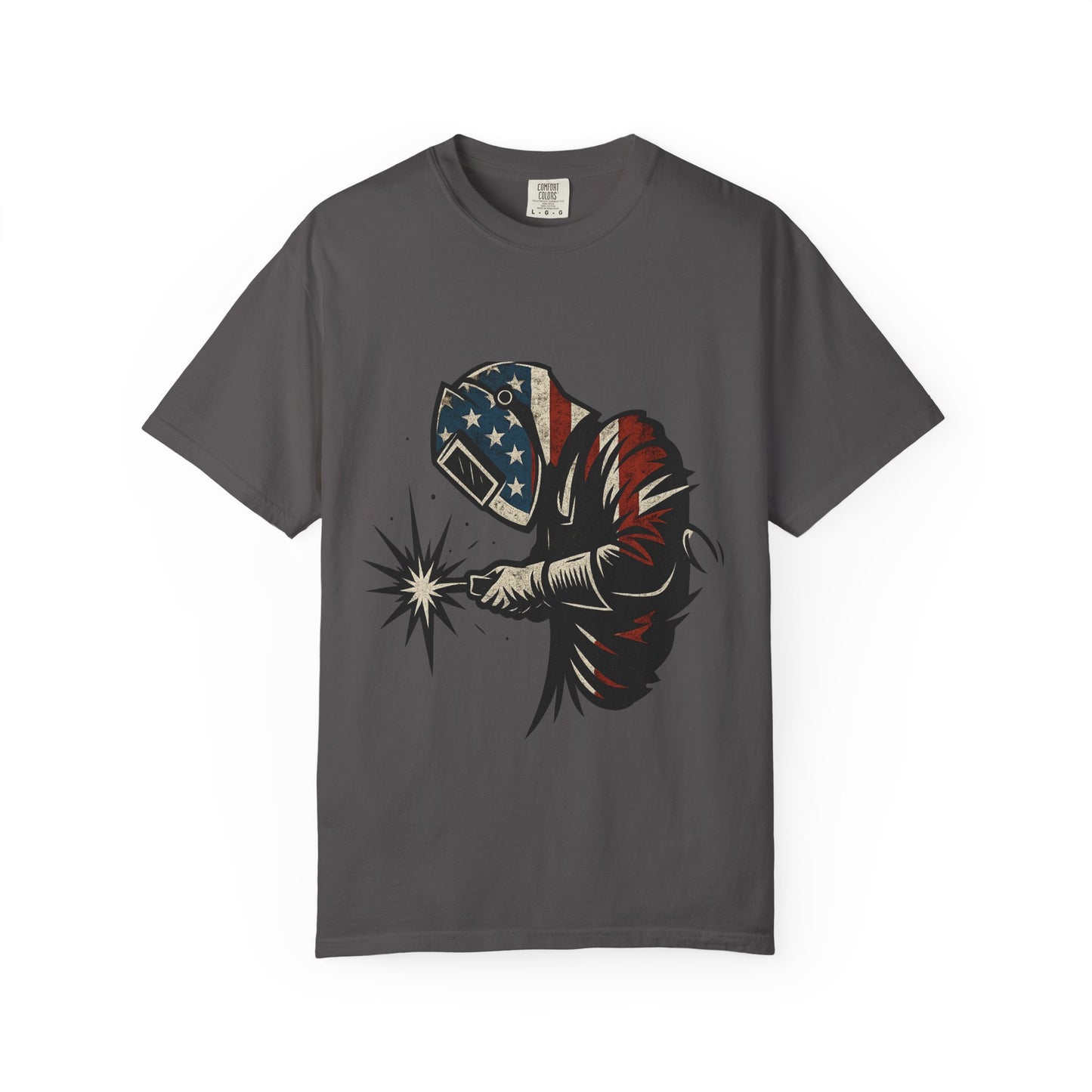 Welder T-shirt USA Flag Colors