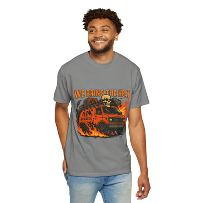 HVAC MAN IN VAN T-SHIRT