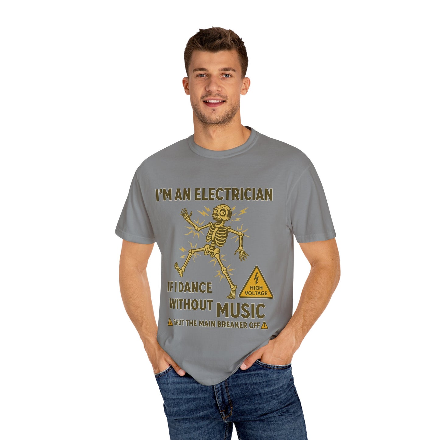 ELECTRICIAN DANCING  T-SHIRT