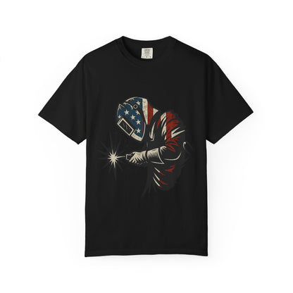 Welder T-shirt USA Flag Colors